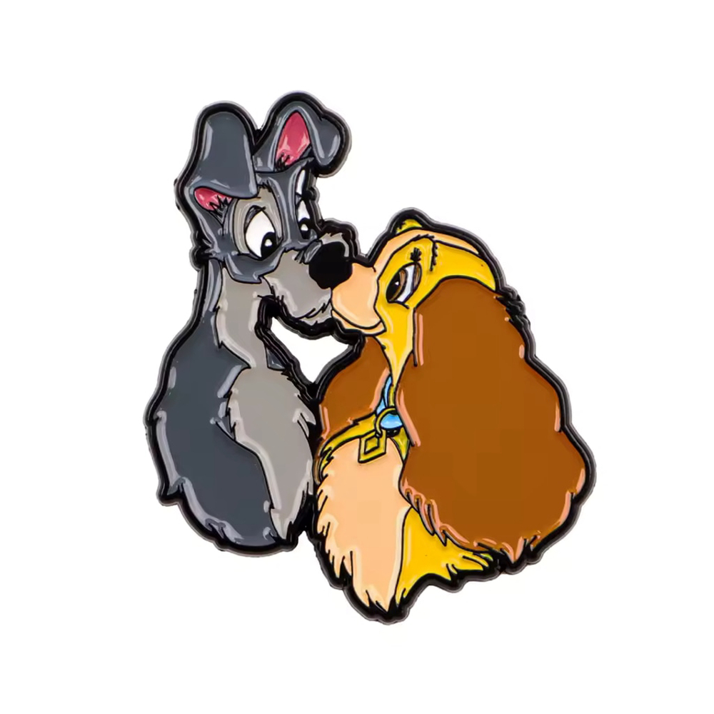 Disney Inspired Lady and The Tramp Enamel Pin Gift